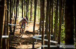 Greg Minnaar's win at Worlds here last year was perhaps the only fitting outcome for that particular race at that particular time. After a knee injury at Leogang, Minnaar had surgery and has been spending the off-season rehabbing the knee. Another win here would be massive for Greg. He was fastest in timed training today, but Mick Hannah could be the guy to snatch the win from him.