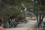 Kirt Voreis whips it out at the 2014 Sea Otter Classic.