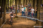 Action shots of Emily Batty at the Nove Mesto XCO WC event by Matt Delorme.