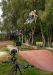 A snap I caught of Tuffie laying a Euro on the Pro-line at C&amp;K's epic backyard compound.
Edit in production.