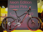 Obviously we're a fan of all things pink around here and this Canyon Spectral AL that was done up in Ergon's new Neon Edition Bikini Pink SME3 Pro saddle and GE1 grips was eye catching. The pink will be available on Ergon's SME3 Pro and SME3 Pro Carbon seats as well as GE1 and GE1 Slim grips. Check em' out.