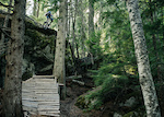 Geoff Gulevich makes new work on an old drop outside of Pemberton, BC