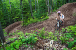 Mike and Kati's wedding day ride on Overflow in Copper Harbor, MI