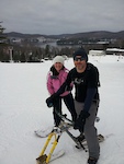What a wonderful day, spent with my wife, Andreas and Maria! I now know how to carve, hahahahahaahha! Skibikes are so fun!