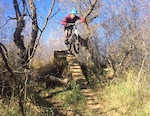 When I showed up at Wascana Trails I asked the first guy I saw about “the jump”. He took me here and took a picture.