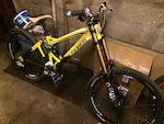 My new bike everything apart from forks, stem, brakes and bars but have all my parts and forks from my old bike to go on it pick it up wedensday stoked mondraker summum