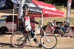 Caleb Burgess and his stunning mullet. This kids a true rock punch and said if he wasn't riding he'd be home slashing string on his bass. Caleb is part of the Norco Racing NZ Development team.