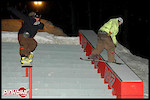 Too bad only two riders are in this pic as all 4 rails/ledges got hit at the same time-pic by Spin Photography