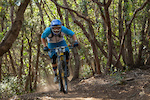 Robin WALLNER races down the prologue during the first stop of the European Enduro Series in Punta Ala, Itali, on April 25, 2015. Free image for editorial usage only: Photo by Antonio Lopez Ordonez