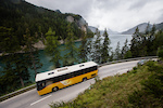 Public transportation with the „Postbus“ is a great way to take a shuttle.
