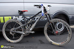 Enjoy some detail shots of BikeCo.com Pro Rider Brian Lopes Intense Tracer T275 race bike from the Mammoth Mountain National Enduro!