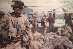 Ben Deakin and his Royal Marine Commando Troop in Afghanistan