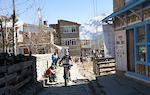 Finishing Stage 5 in the small village of Manang at 3500m altitude.