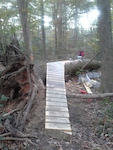 Completed ramp to the top of the log skinny.