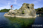 Martyn Ashton 
Water Jump , Somerset   August 2005
pic copyright Steve Behr / Stockfile