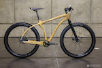 Chris Connor of Connor Wood Bicycles  from Denver, Colorado brought this 27.5 plus bike.
