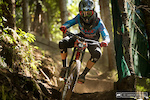 The fastest man north of Rotorua, Kyle Lockwood, was riding precise and quiet in his usual form