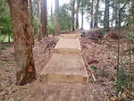 Rebuild of 'Jump Hill" steps, Pukete MTB park