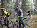 Singletrack to Success members zoom by as David Common reports for 'The National' on how trails for tourism are being built by aboriginal youth in Carcross, Yukon.