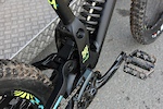 A single pivot system uses a linkage to drive the shock which is hidden in the seat tube tunnel.