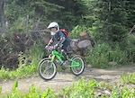 My little 8 year old "grom" getting his groove on.