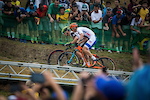 MTB Cross Country Olympic as it's best! Nino Schurter and Jaroslav Kulhavy sprinting from one section to another...