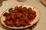Homemade wings! Using Franks Red Hot, double fried wings, and some habanero hot sauce to add a kick.