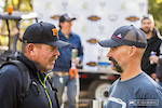 So how you wanna do this? Bromance at it's best. TDS is the brain child of these two tireless MTB racing advocates: Ron Sanchez and Mark Weir hashing out detais prior to the main event.