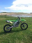 2012 KX450 out on the beach