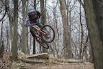 Ant Knee the local Scott rep and former Mountain Creek Bike Park mechanic breaking-in his new Gambler on Breakout