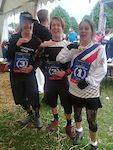 British Enduro Champs 2018, from left to right Becky Cook, 3rd Elite Women, Michelle Muldoon 3rd Masters, Roslynn Newman aka Madonna 3rd Masters
