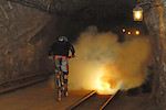 This is real underground ride. 200m underground...  Saltmine Bochnia .  Photo by Tomasz Ryncarz.
