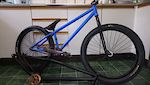 New build project
Giving 24 inch a try, the Mutant bike (blue) was a straight swap for my P66. All the parts are going on the Octane One Spark frame. Still need BB, bars, tyres an a rear hub