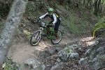 biker on brigna trail