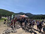 Riders and family's were treated to perfect weather as they prep for stage 1