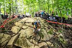 During the 2019 UCI MTB World Championships at Mont-Sainte-Anne, Canada.