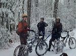 Misery loves company. Matt Norris, Mike Maloney, Thomas Straughn on a typical winter Wilson’s Creek ride. Back when boys were men.