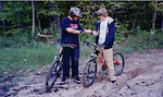 Im on the left with my giant yukon(minor upgrades) and Matt is on the right with his peice of crap schwinn
