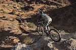 Cami Nogueira drops into her line for the first time on ride day 1 at Red Bull Formation in Virgin, Utah, USA on 29 May, 2021