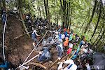 Too bad you don't have the sound of this crazy ambiance in the very last part of the last stage of the week-end. Like a World Cup, really!