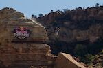 Reed Boggs in Virgin Utah during the filming of "Riding Off Cliffs" ©Craig Grant