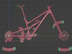 3d scan of 2022 Commencal Clash in "Sensitive" and "Dynamic" flip chip positions