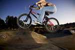 Darcy enjoying her BMX at the park-photo by Mike Zinger