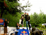 1st and 2nd place pro men DH