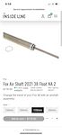 NEW - FOX 38 Air Shaft assembly 170mm (2021+)