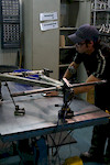 Devinci Factory Tour - checking all frames for straightness and other tolerances.