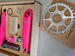 EeWing Cranks Flamingo Pink 160 Mtb 8bolt