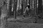 25ft road gap black &amp; white. Photo by Aidan Purcell