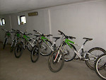 The bikes all together in garage