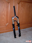 Used 2002 Marzocchi Bomber EXR fork for sale. This is a solid, lightweight fork that has never let me down. Used two seasons mainly for XC and aggressive trail riding. It has minor nicks on both stanchion tubes, but they don't affect the performance. This fork has an 8" steerer tube and 3" (80mm) of travel. V-brake or disc brake compatable.
Paypal accepted!! Please e-mail me. 